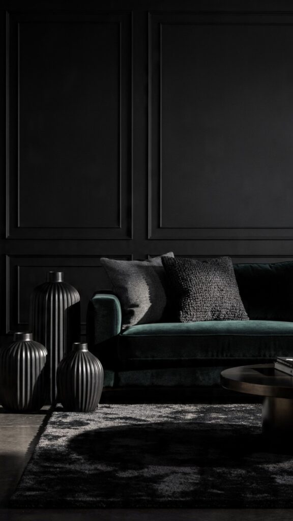 Add Tactile Interest With Black Textured Surfaces