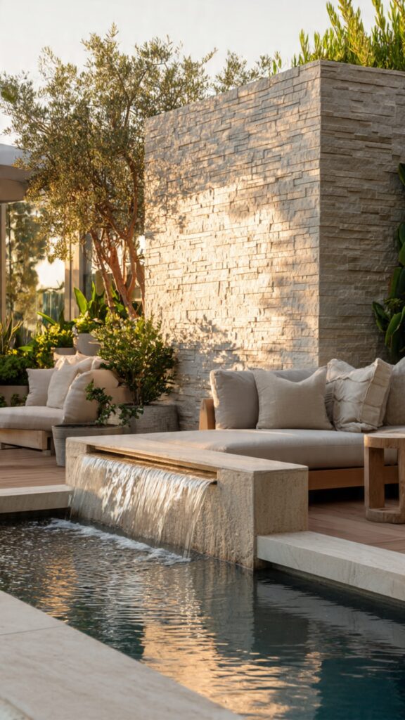 Add a Water Feature for Tranquil Ambiance