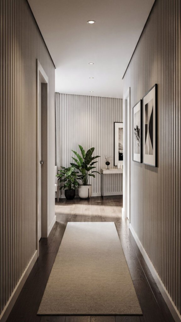 Apply Vertical Stripes or Paneling to Heighten the Space