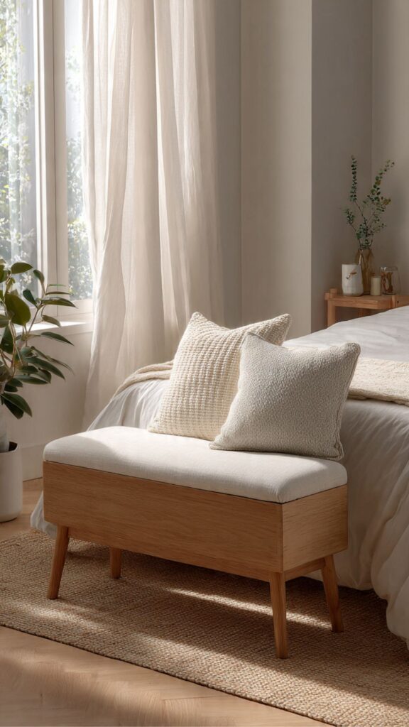 Bedroom Bench for Small Spaces