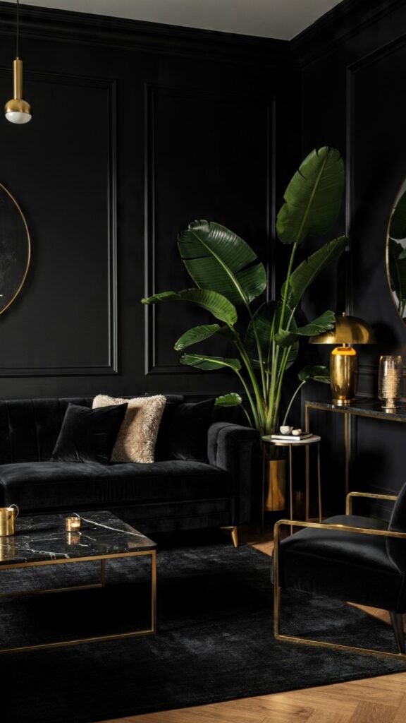 Bring Life With Plants Against Black Backgrounds