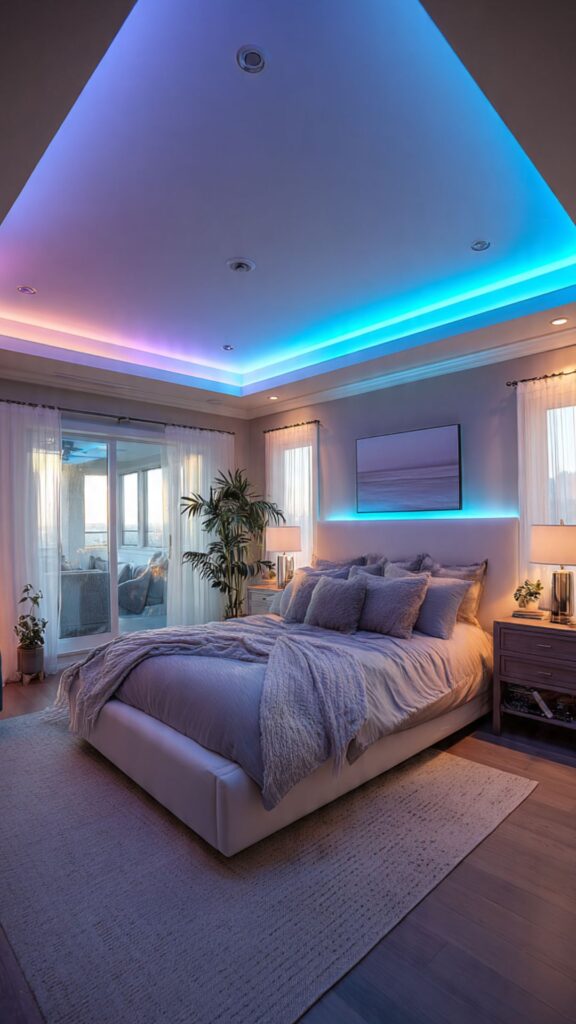Color-Changing LED Lights Bedroom