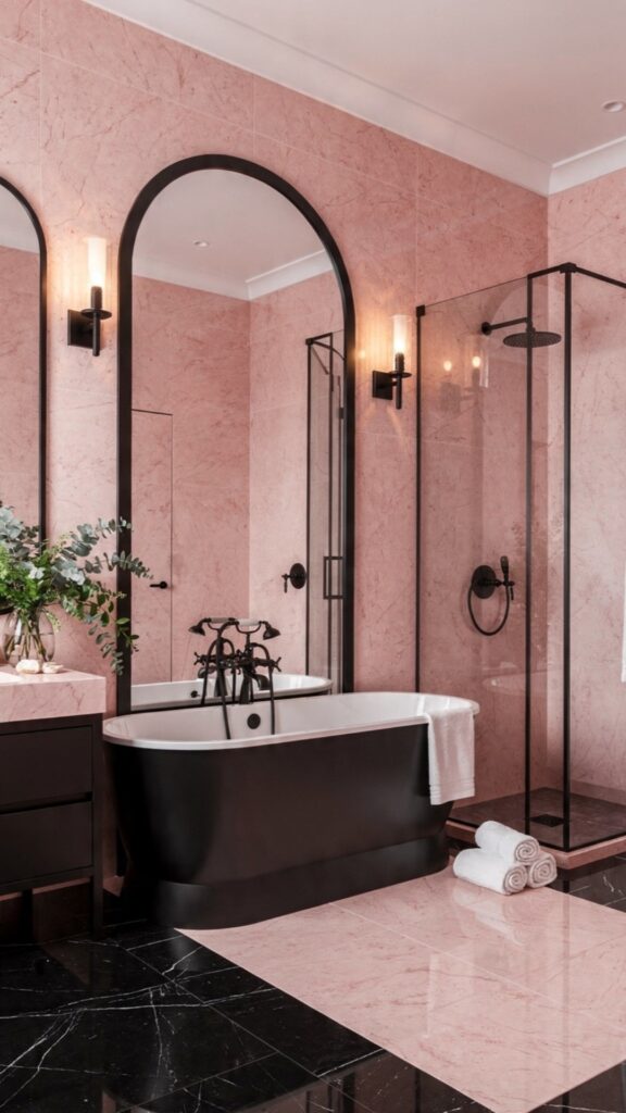 Combine Pink With Black for a Dramatic, Modern Look