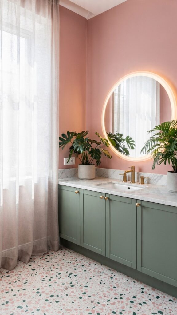Combine Pink With Green for a Fresh, Nature-Inspired Palette