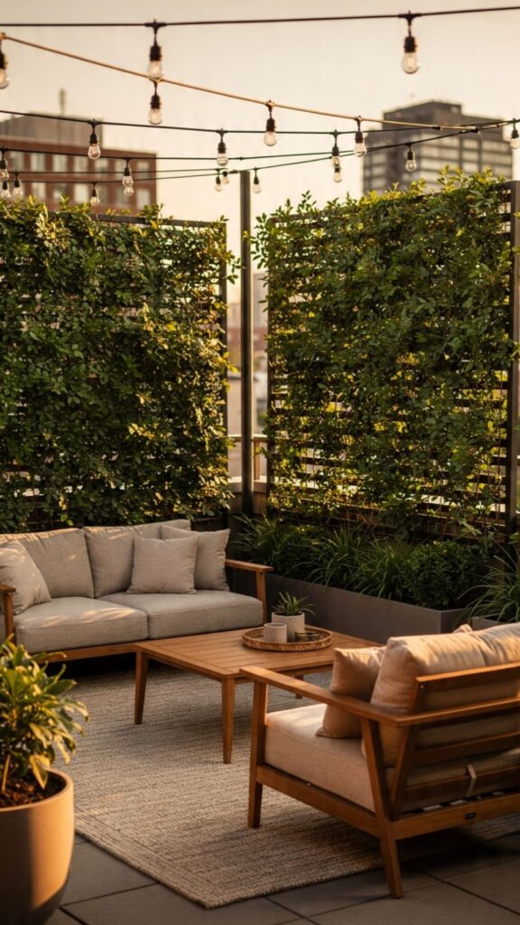 Create Privacy Screens for Urban Rooftop Settings