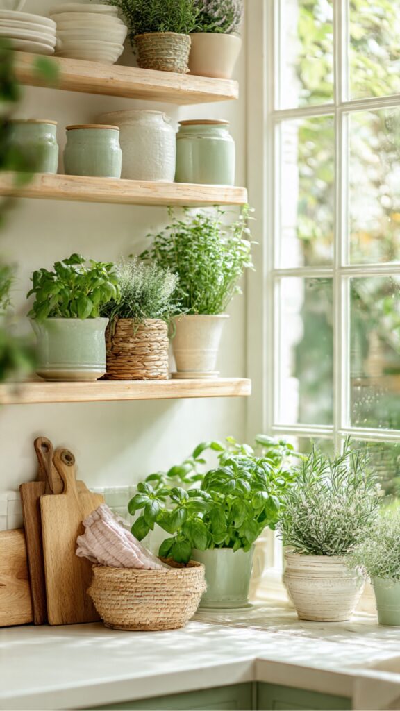 Create an Open Herb Garden Display