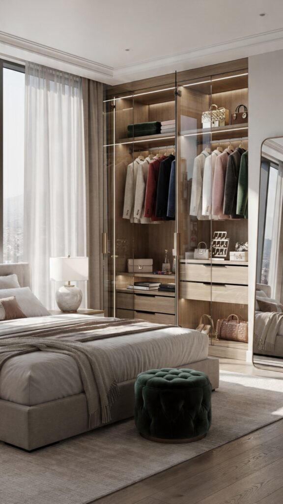 Design a Stylish and Organized Wardrobe Area