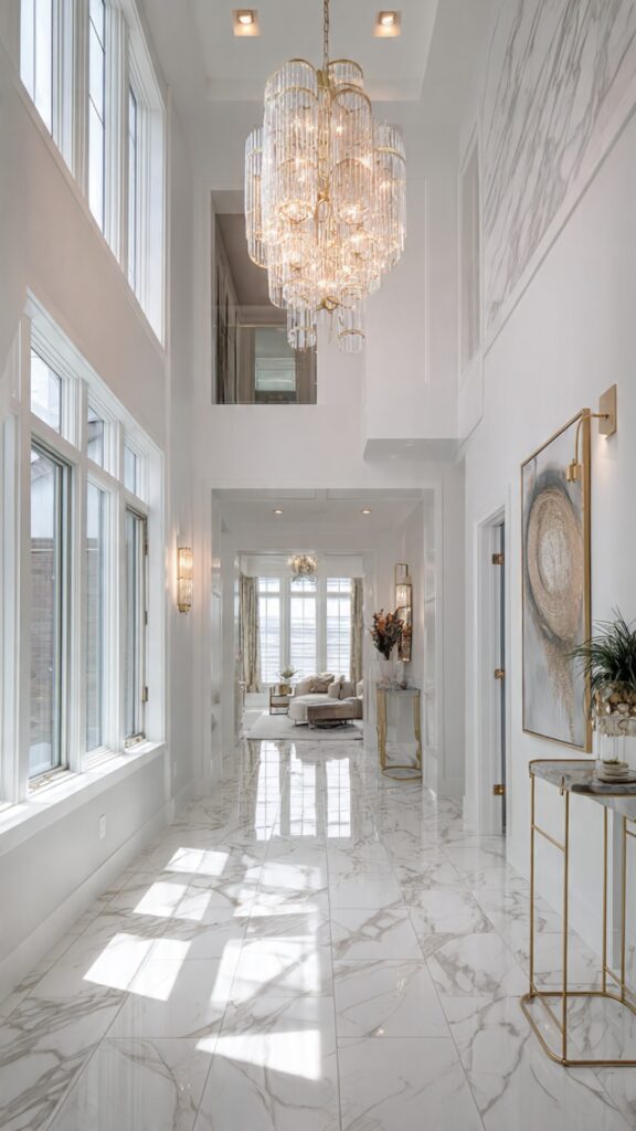 Experiment with Decorative Chandeliers in Grand Entryways
