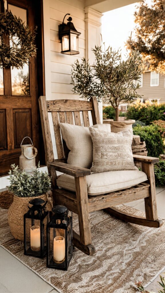 Front Porch Decor for Farmhouse Style Homes