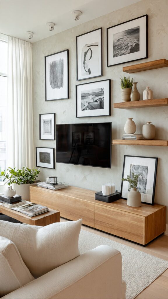 Gallery Wall Around the TV