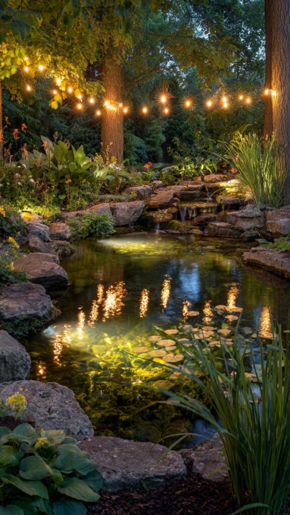 Garden Pond and Water Feature Lighting