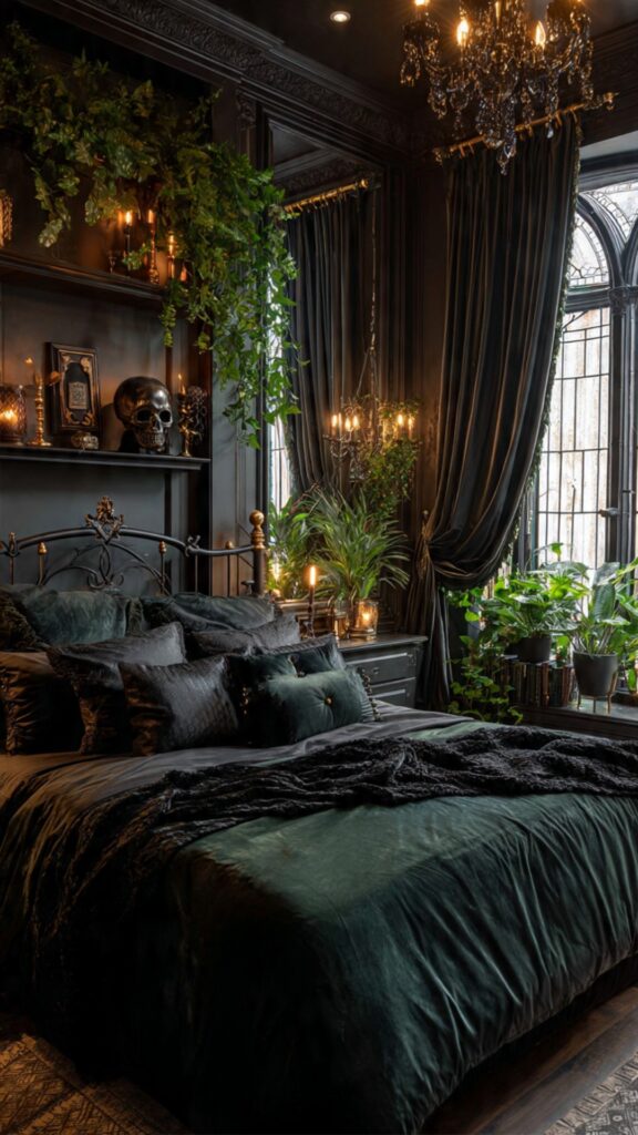 Gothic Bedroom Plants and Dark Botanicals