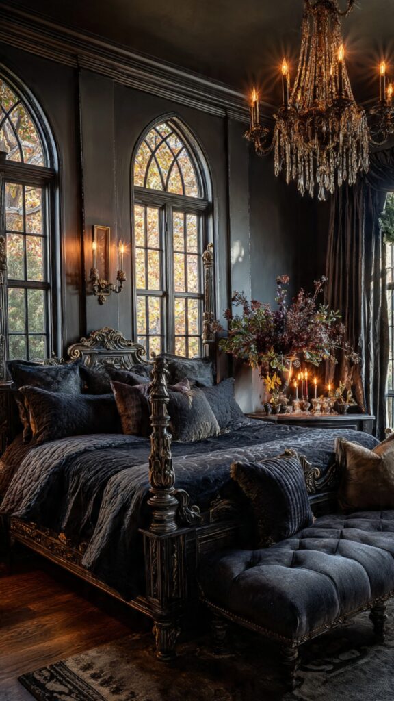 Gothic Bedroom Seasonal and Holiday Decor