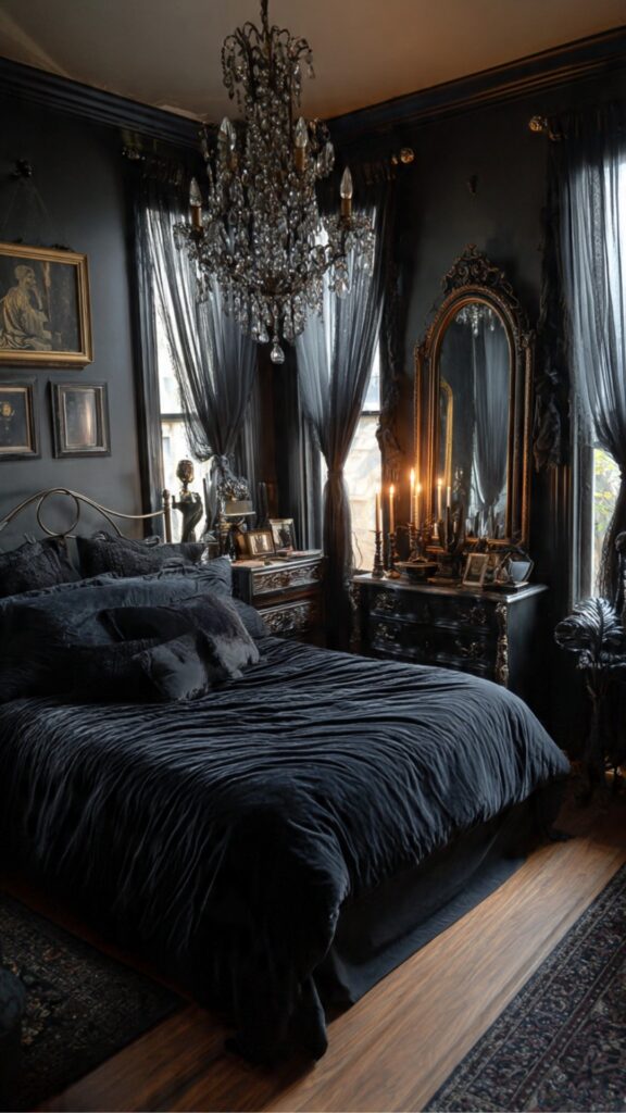Gothic Bedroom for Small Spaces