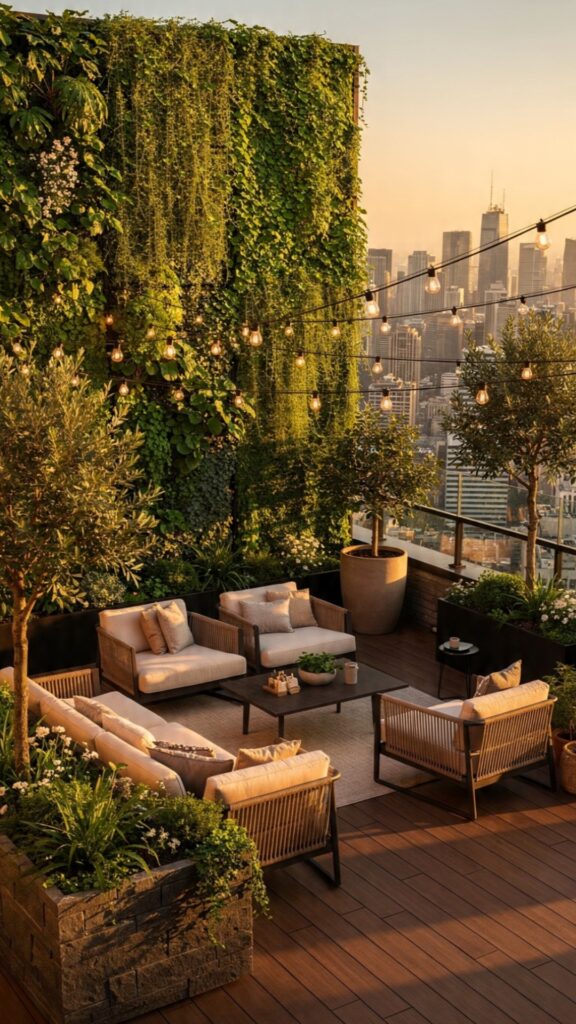 Incorporate Rooftop Greenery and Planting