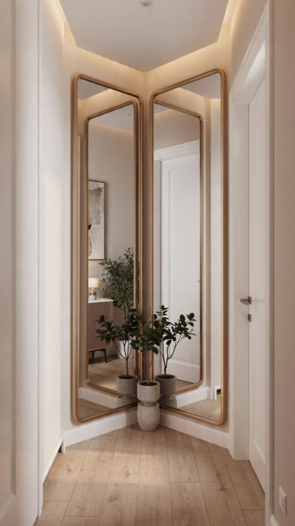 Install Mirrors Strategically to Double the Visual Depth