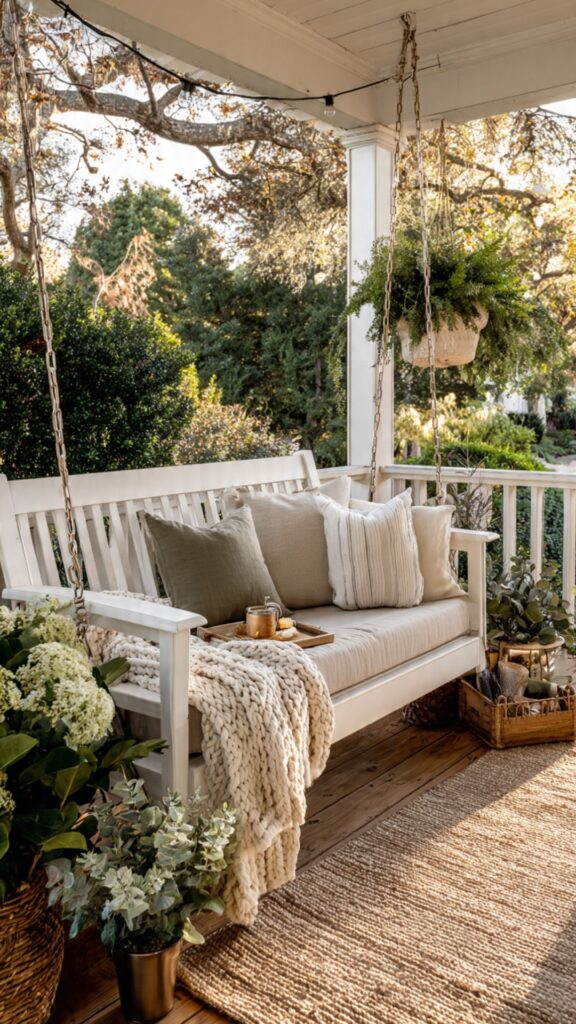 Porch Swings and Rocking Chairs
