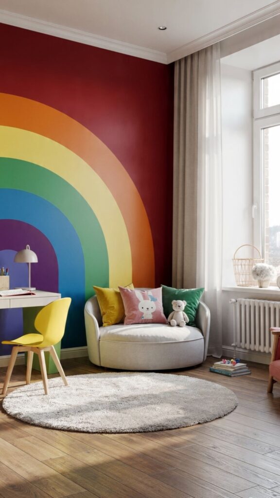 Rainbow Accent Walls
