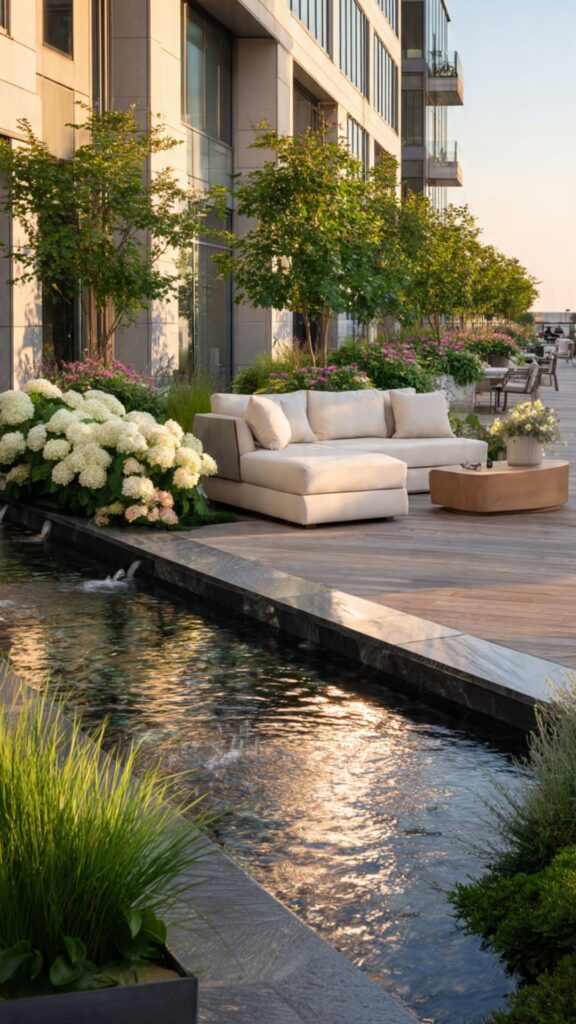 Rooftop Water Feature
