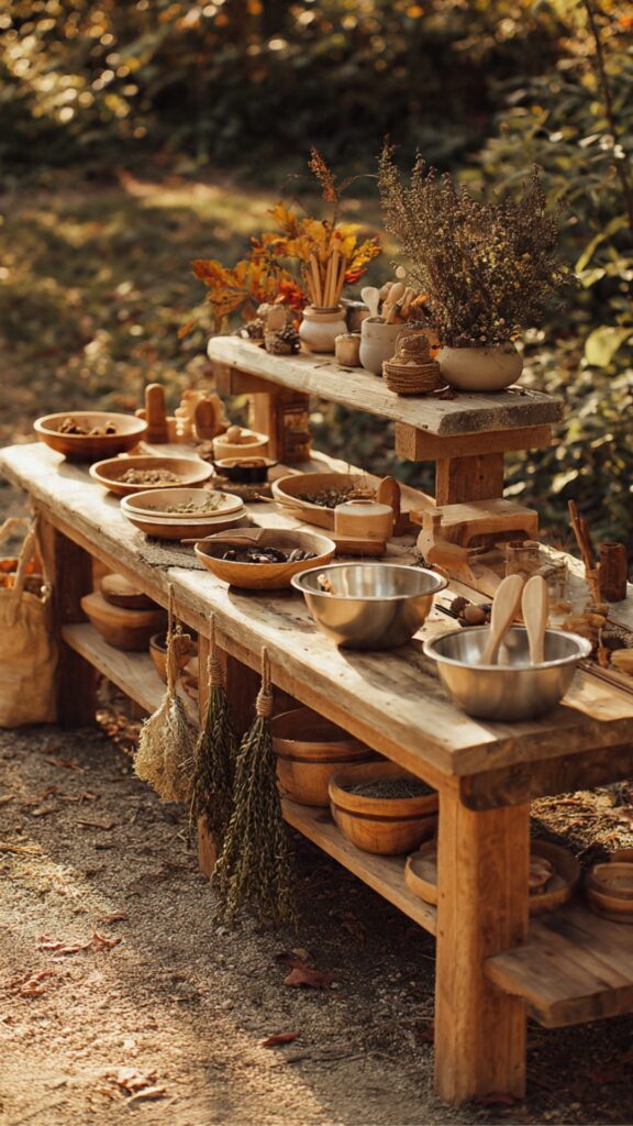 Seasonal Mud Kitchen Play