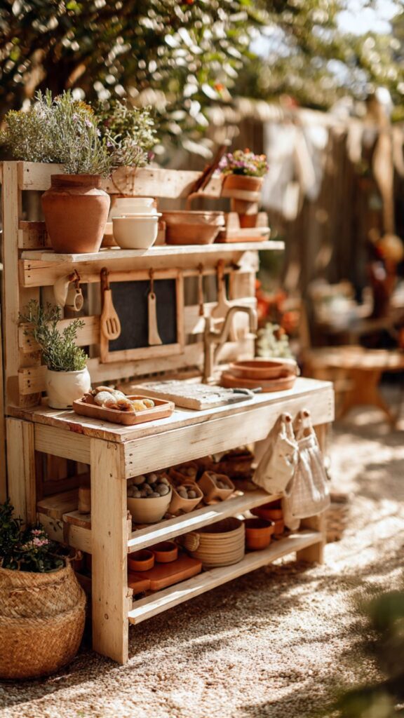 Small-Space Mud Kitchen Ideas