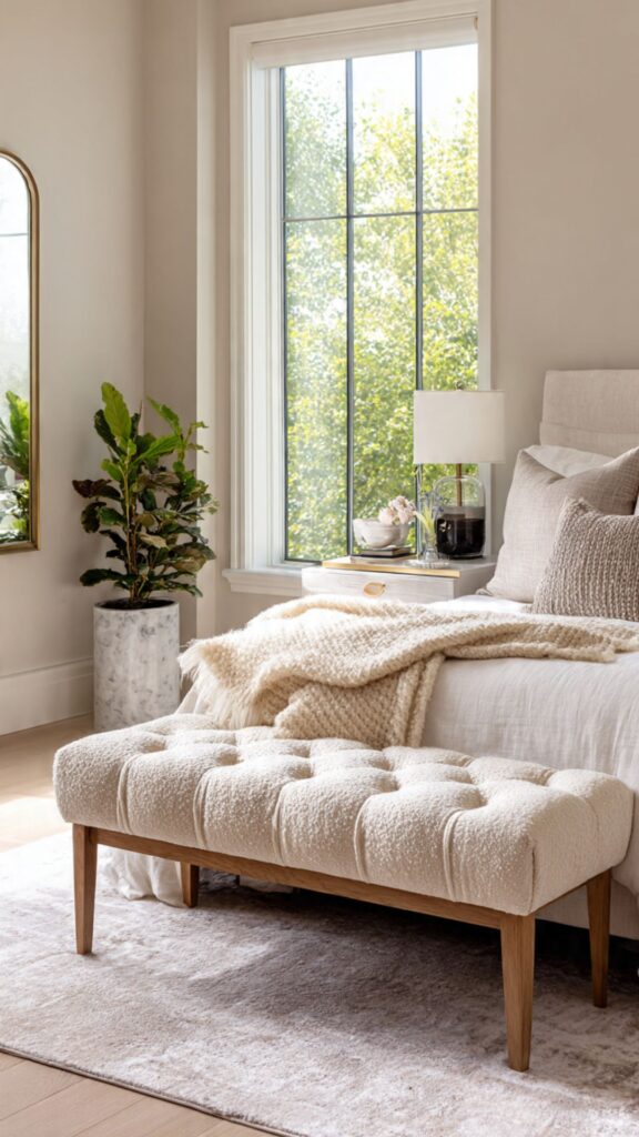 Upholstered Bedroom Bench