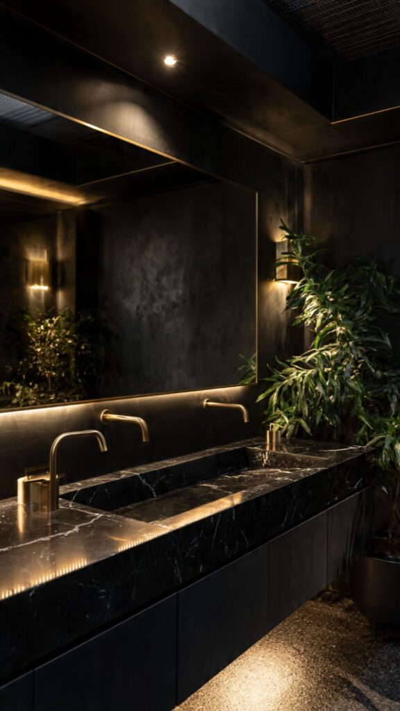 All-Black Walls and Ceilings