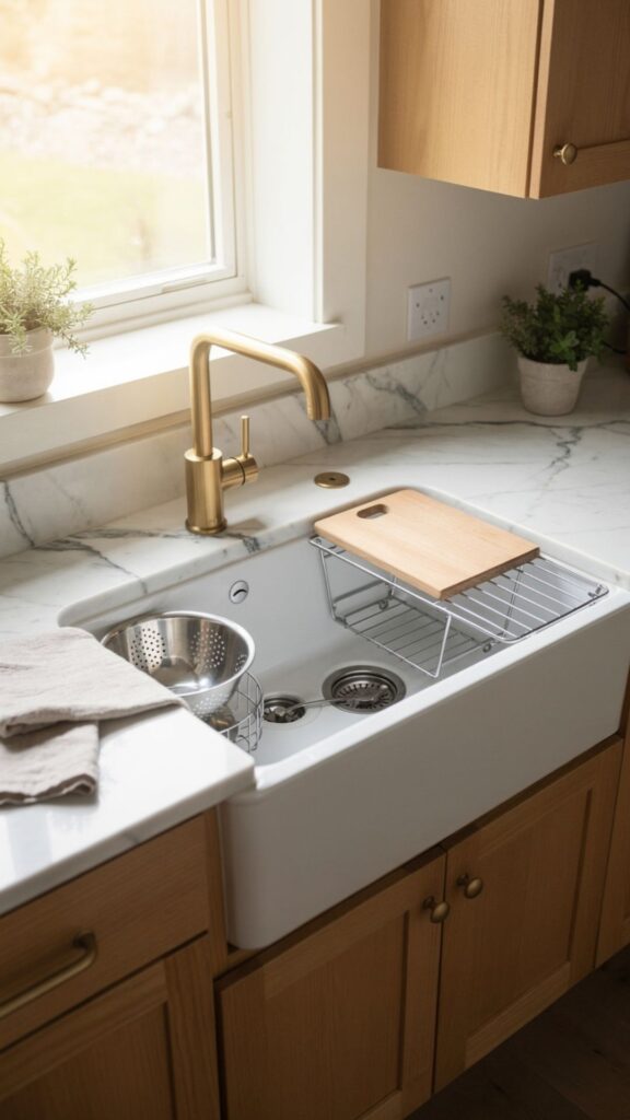 Apron Sink with Integrated Accessories