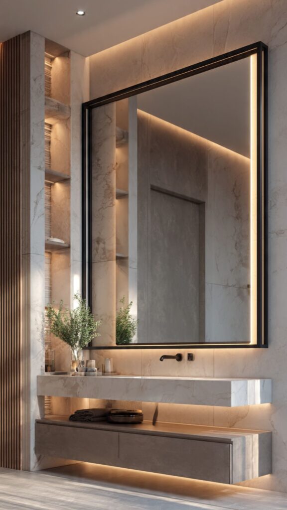 Black-Framed Mirrors