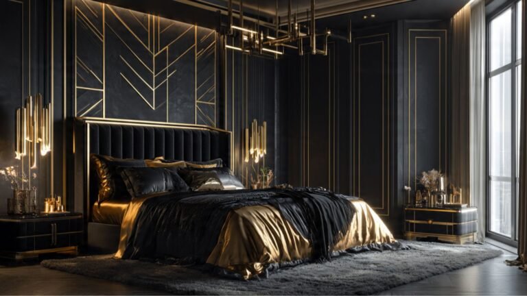 Black and Gold Bedroom Ideas