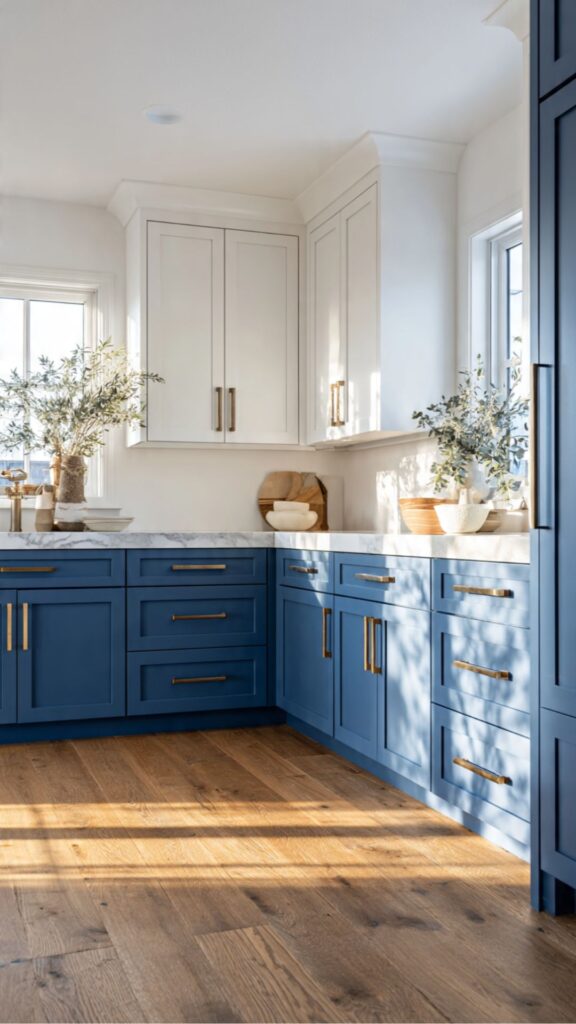Blue Lower Cabinets Only