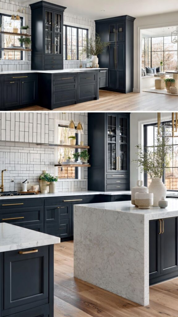 Blue and White Kitchen Combinations