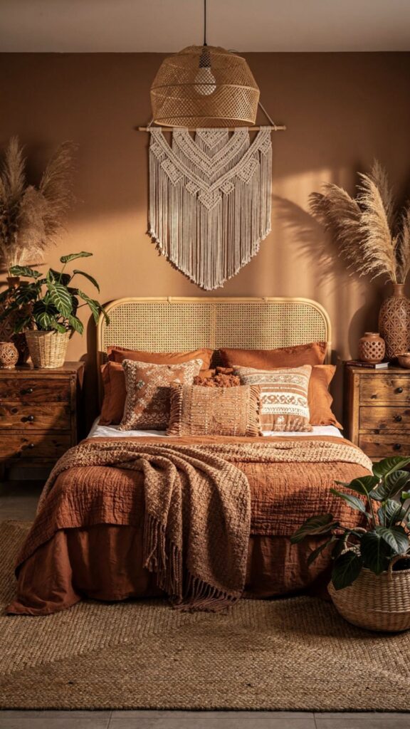 Boho Brown Bedroom