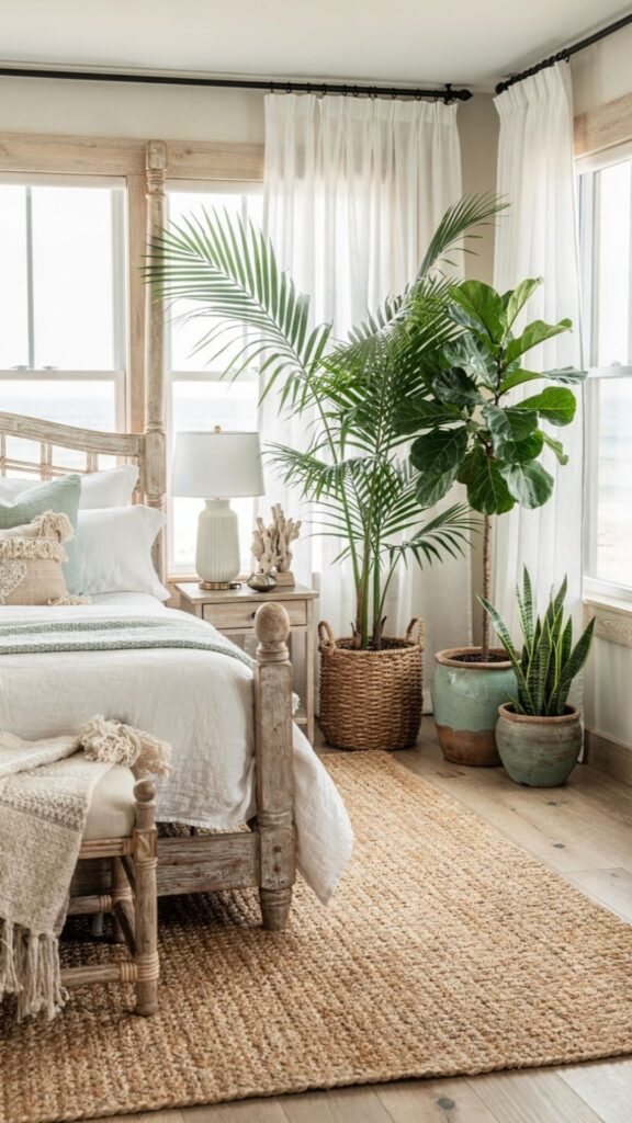 Bring in Coastal Greenery and Indoor Plants