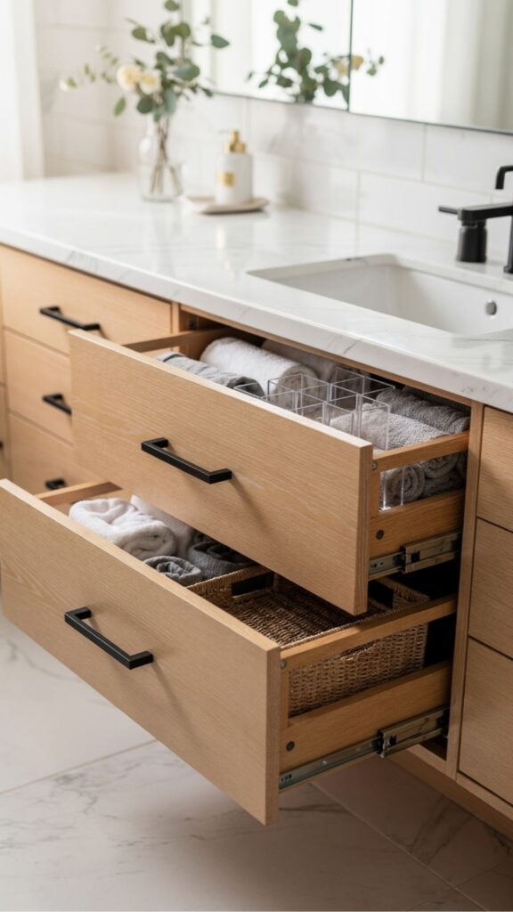 Build or Buy a Vanity with Deep Drawers