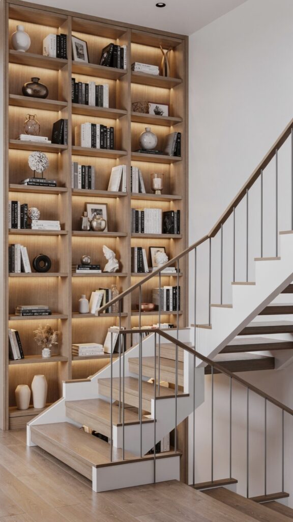 Built-in Bookcase Wall for Book Lovers