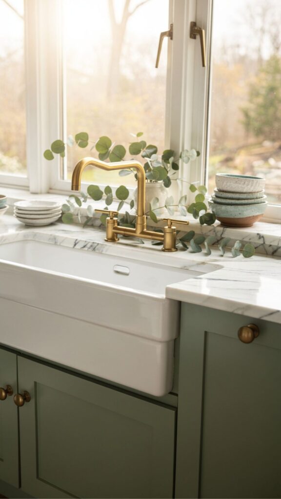 Classic White Fireclay Apron Sink