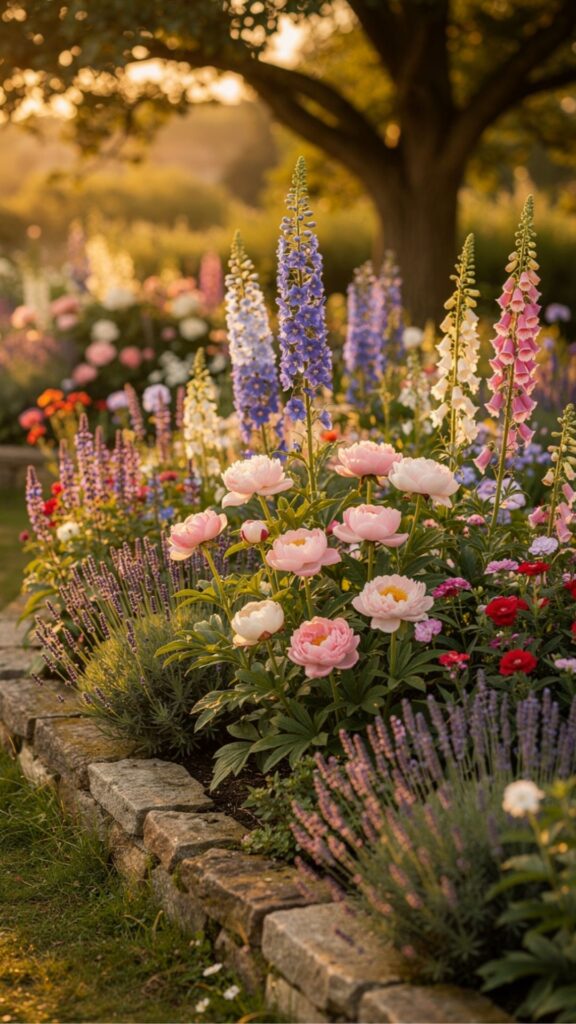 Create a Cottage Garden Border with Mixed Perennials