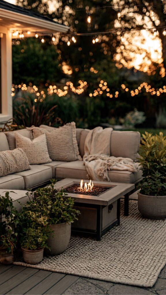 Create a Cozy Outdoor Living Room