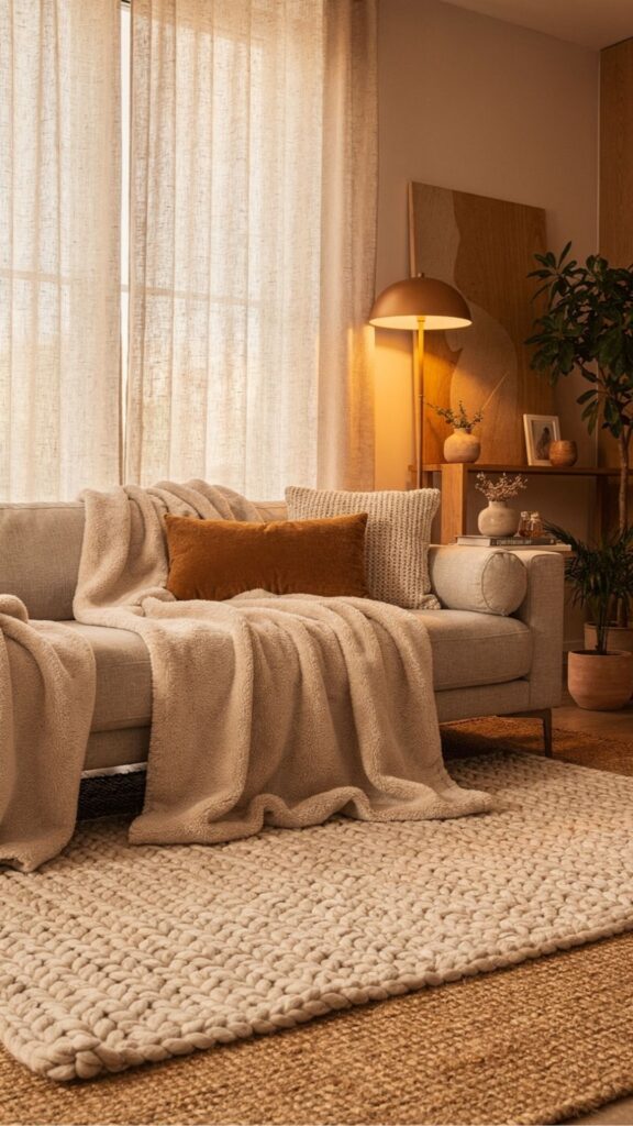 Create a Cozy Sitting Room with Layered Textiles