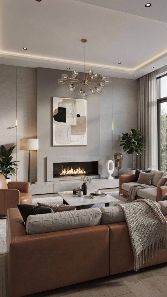 Create a Focal Point with a Statement Fireplace