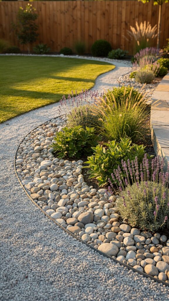 Create a Gravel and Pebble Garden Border