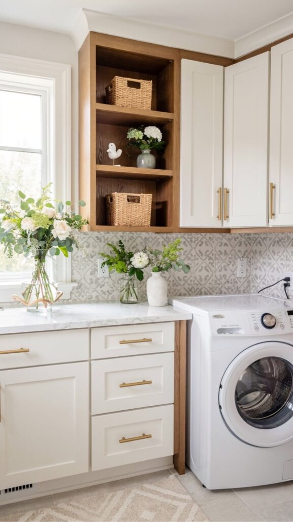 Create a Laundry Room with Built-In Cabinets