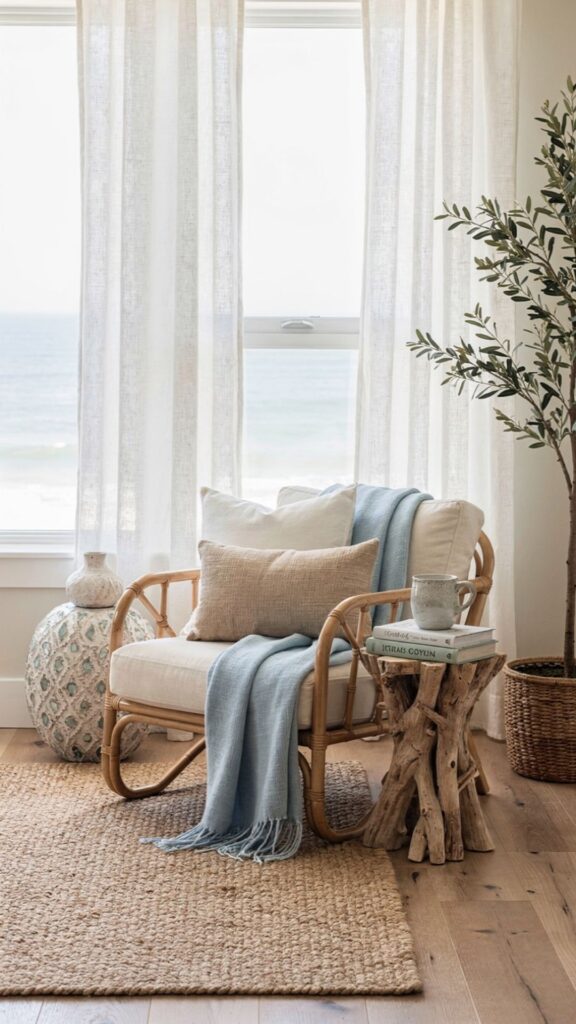 Create a Serene Coastal Reading Nook