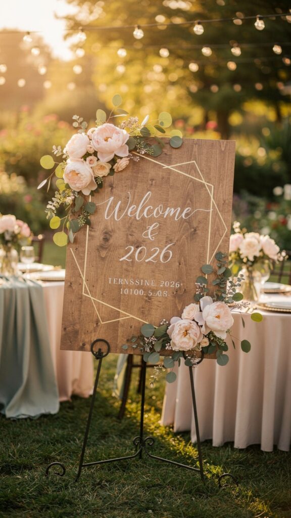 Design Creative Outdoor Wedding Signage