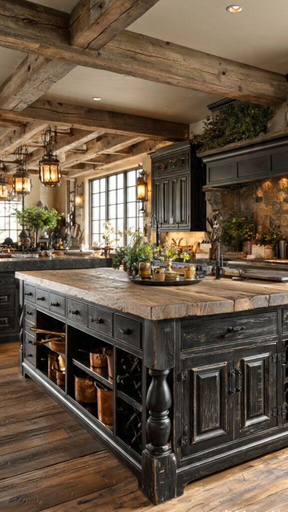 Design a Dark Rustic Kitchen Island That Works Hard