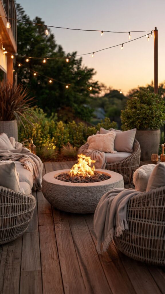 Design a Fire Pit Gathering Spot