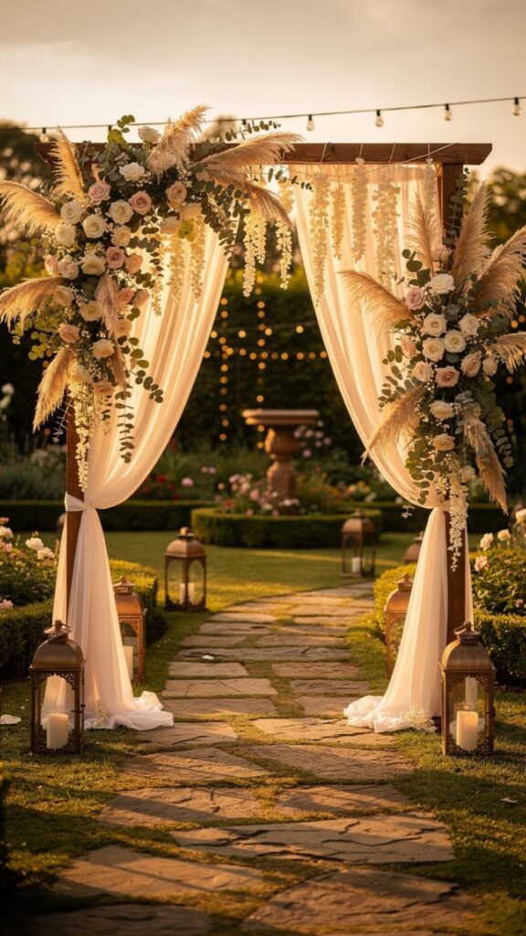 Design a Memorable Outdoor Wedding Entrance