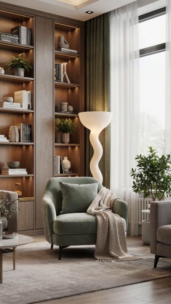 Design a Reading Nook Within the Sitting Room