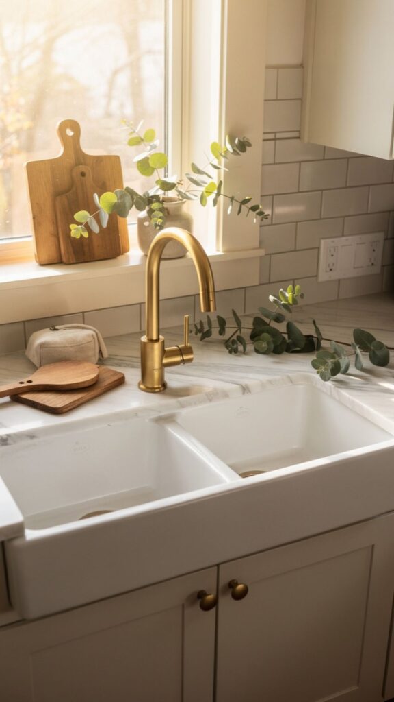 Double Basin Apron Sink